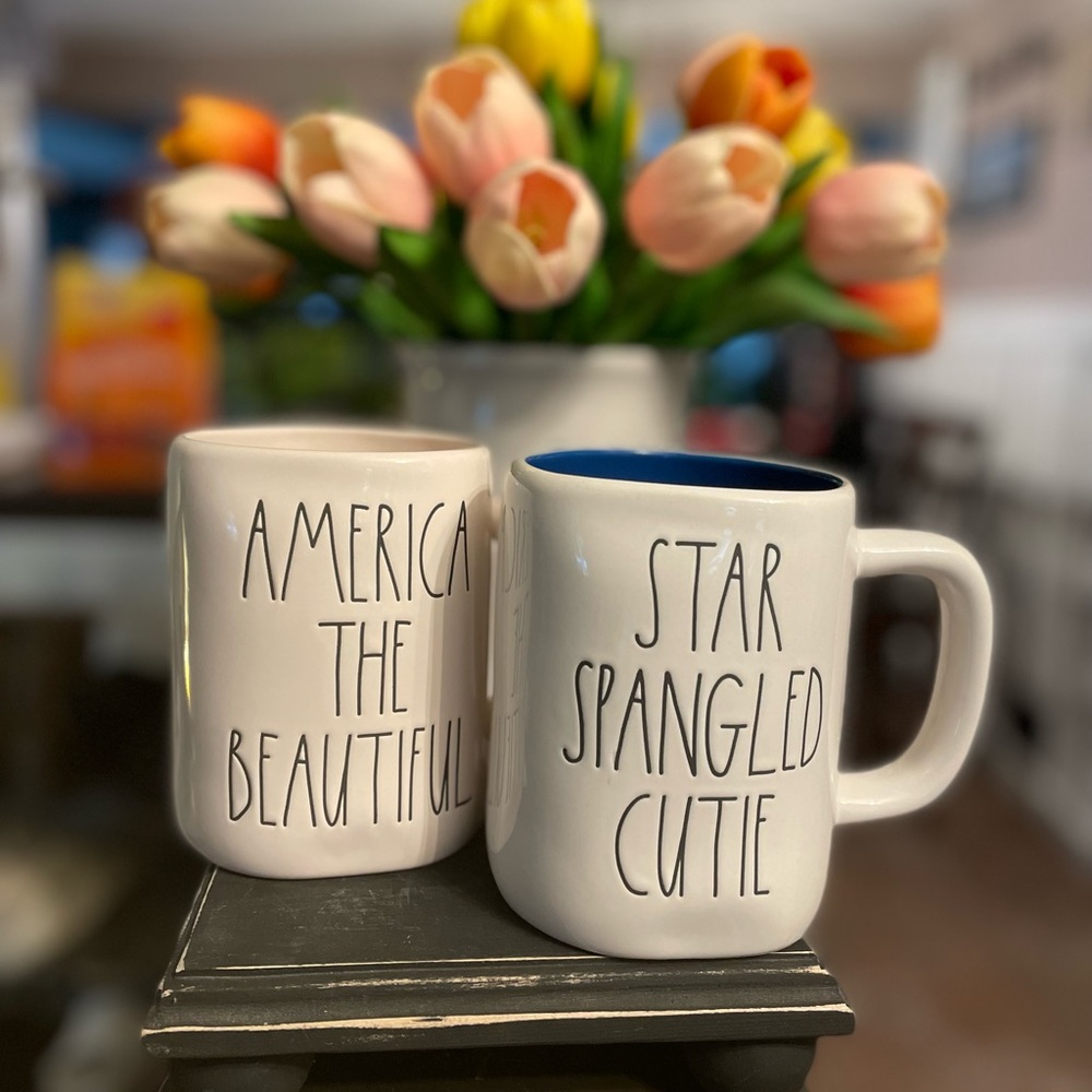 Rae Dunn Patriotic Mug Set